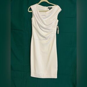 Lauren Ralph Lauren dress.  White, sleeveless, size 6. Below the knee.